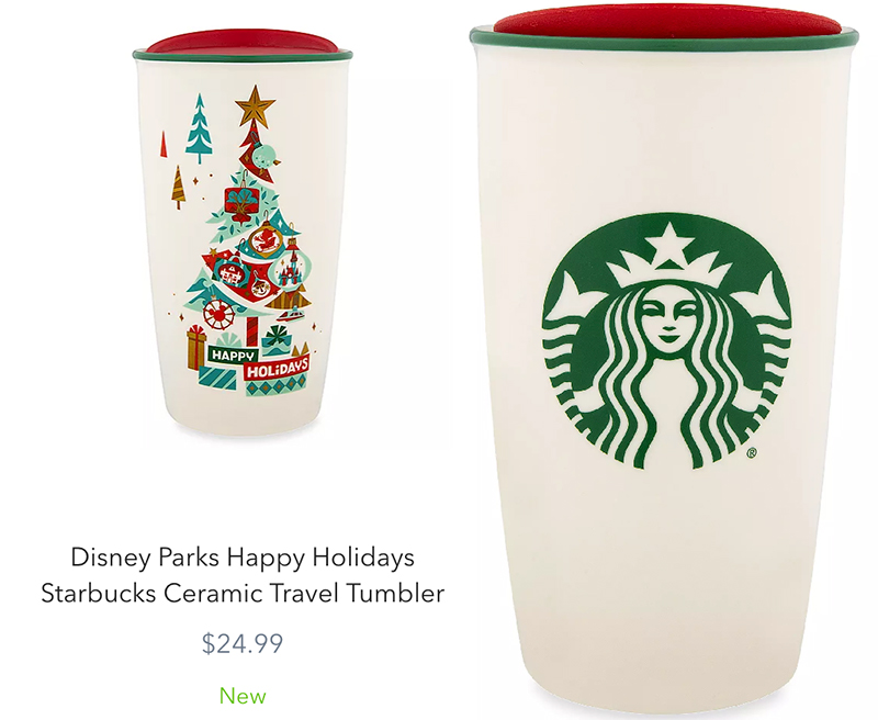 アナハイムディズニーのスタバ新グッズ】タンブラーとオーナメント