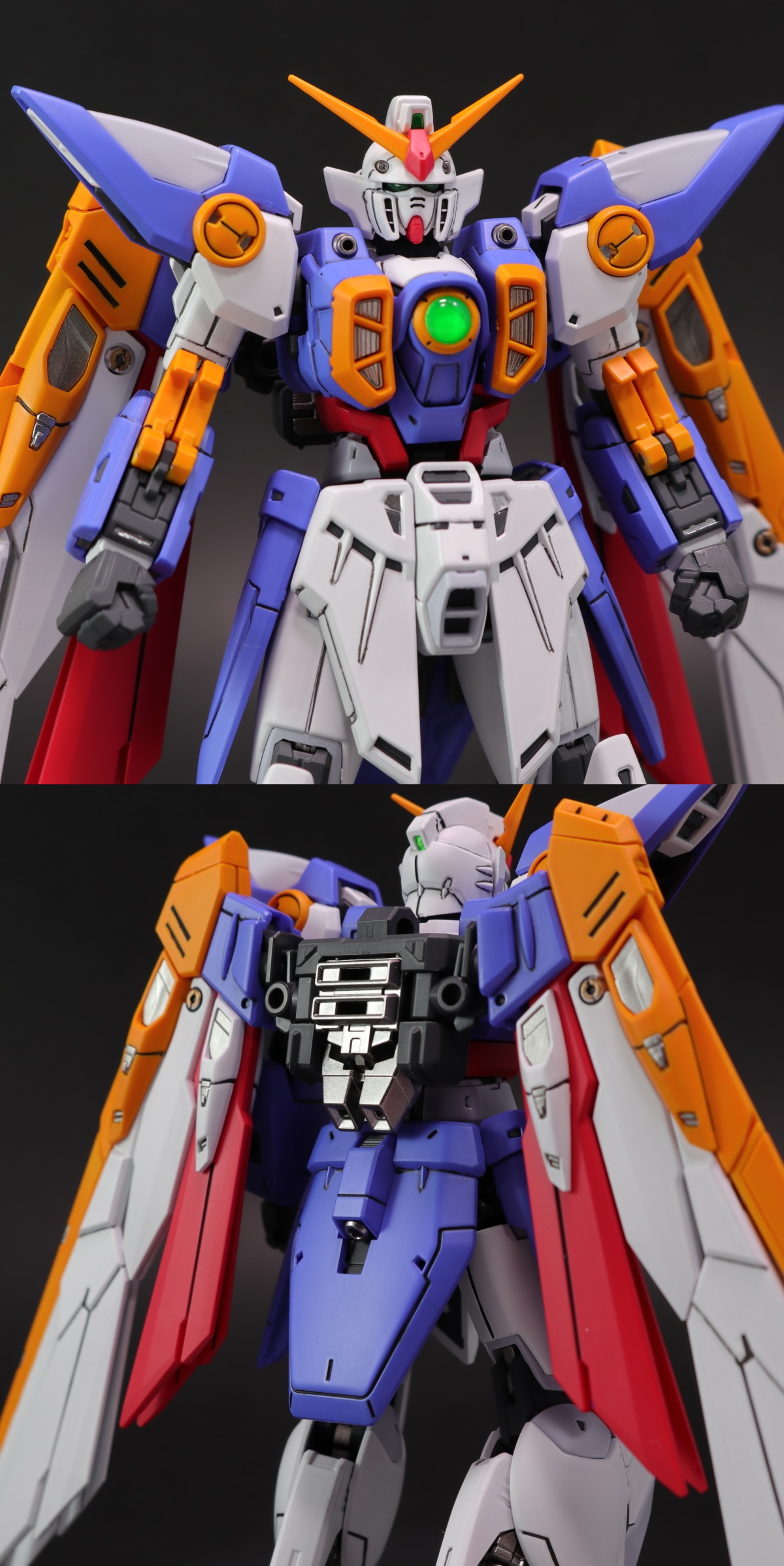 RG 1/144 ウイングガンダム TV版「ウイングガンダム」改修塗装済み完成