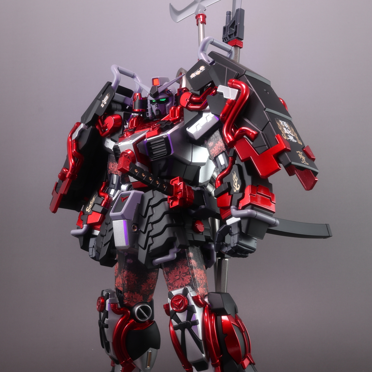 MG 1/100 真武者頑駄無 戦国の陣 黒衣大鎧 （プレバン）真武者