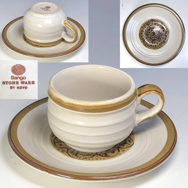 Sangoストーンウェアカップ＆ソーサー : 昭和レトロ食器雑貨通販