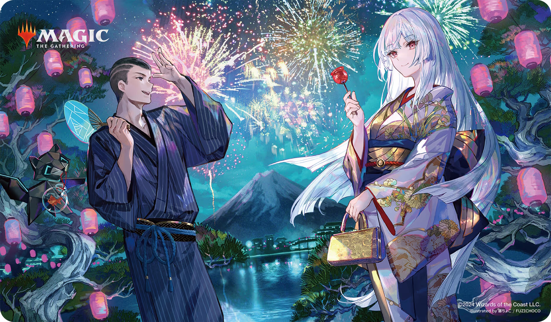 マ*リ様 放浪皇のお花見 プレイマット(3種)、 ビジュアルボード