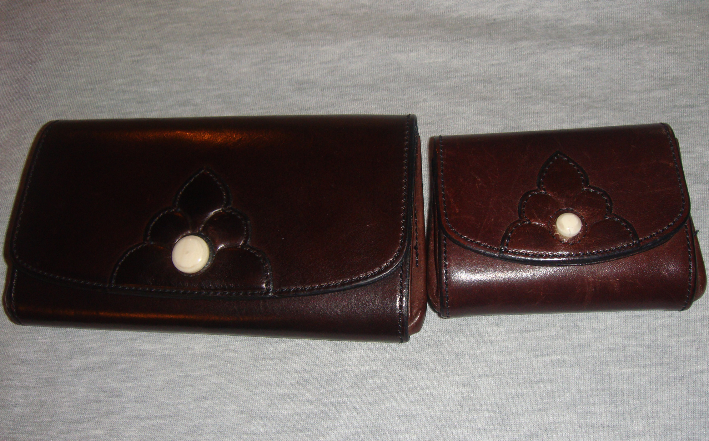 Hans Øster (ハンスオスター)レザーウォレット 経年感 比較 – twelve