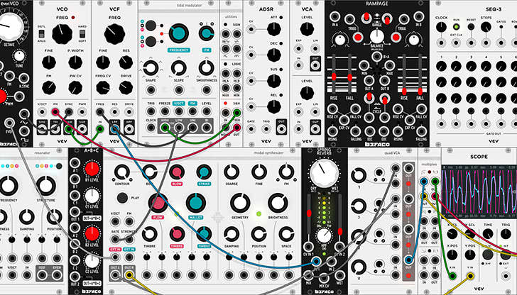 バーチャルEurorackモジュラー・シンセ「VCV Rack」が無償配布開始