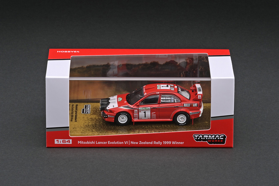 T64-021-99NZD 1/64 Mitsubishi Lancer Evolution VI WRC New Zealand