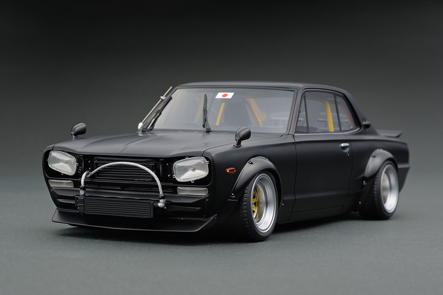 IG0439 1/18 LB-WORKS Hakosuka 2Door Matte Black | LINE UP