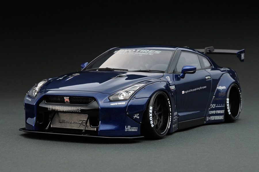 IG0690 1/18 LB-WORKS GT-R (R35) Blue Metallic | LINE UP | ignition