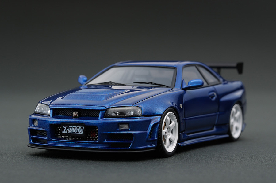 IG0791 1/43 Nismo R34 GT-R Z-tune Bayside Blue | LINE UP