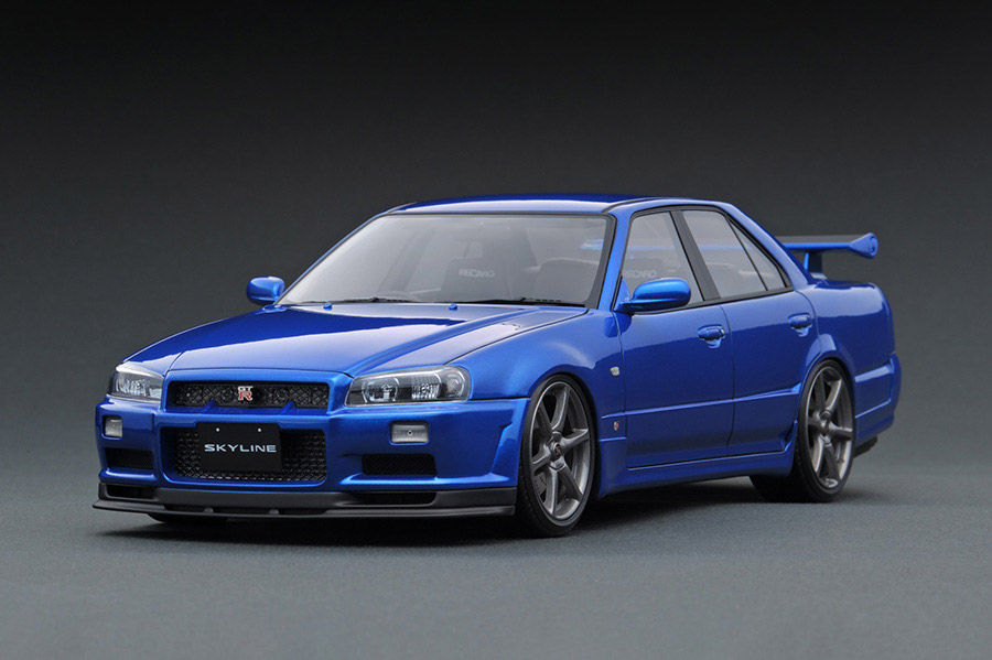 IG1581 1/18 Nissan Skyline 25GT Turbo (ER34) Blue Metallic2 | LINE