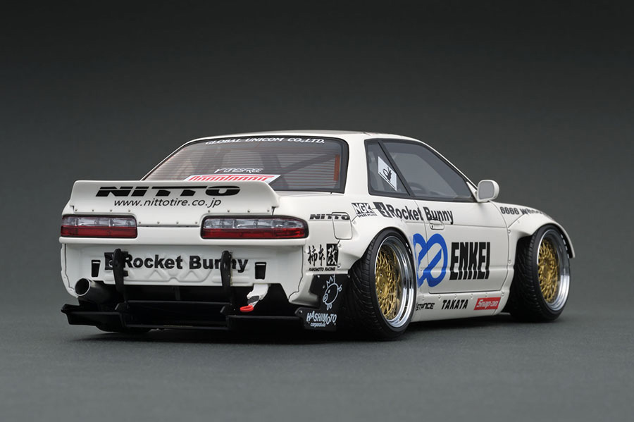 IG1134 1/18 Rocket Bunny S13 V2 White | LINE UP | [公式] ignition