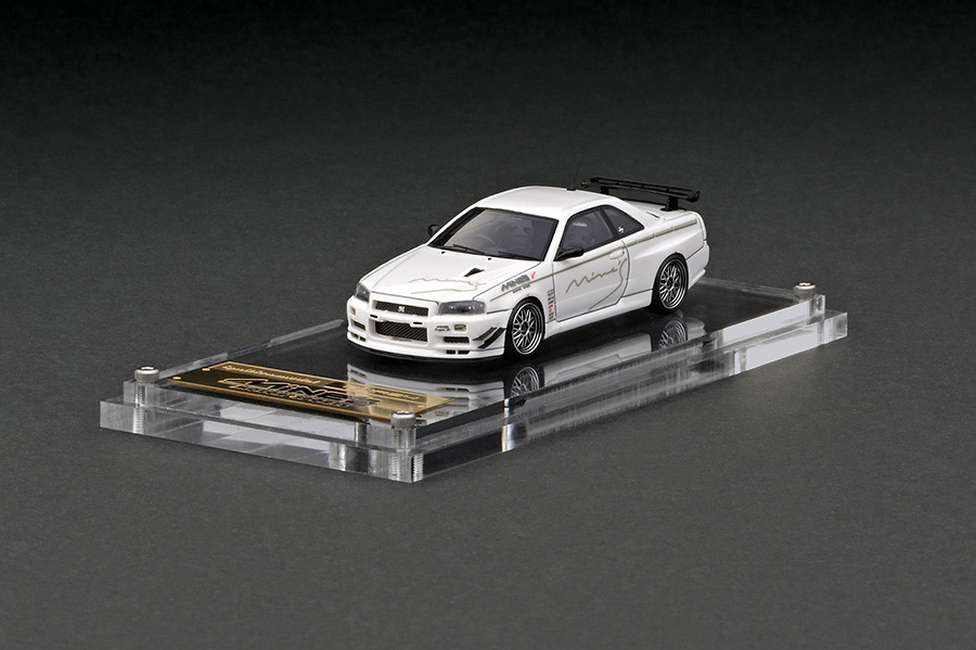 IG2721 1/64 Nissan Skyline GT-R Mine's(R34) White | LINE UP