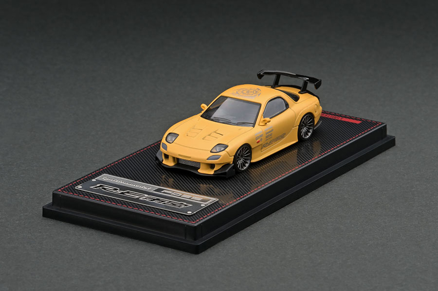 IG2062 1/64 Mazda RX-7 (FD3S) RE Amemiya Matte Yellow | LINE UP