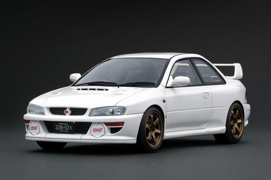 IG3669 1/18 SUBARU Impreza 22B-STi Version (GC8改) White | LINE UP