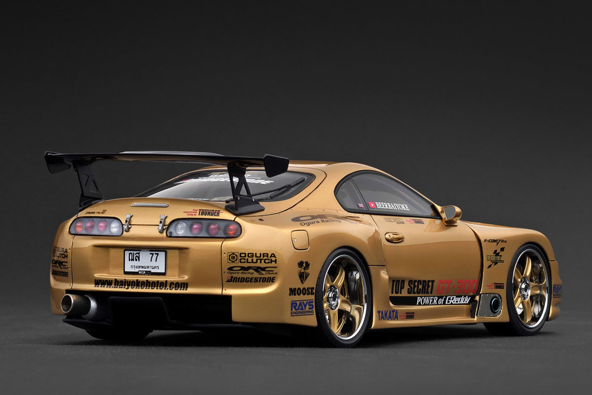 IG3742 1/18 TOP SECRET GT300 Supra (A80) Gold With Mr. Nagata