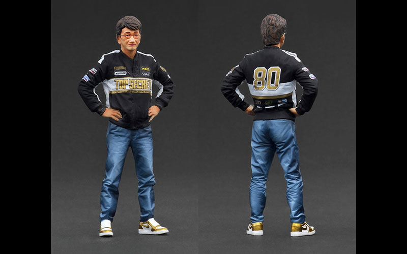 IG3742 1/18 TOP SECRET GT300 Supra (A80) Gold With Mr. Nagata