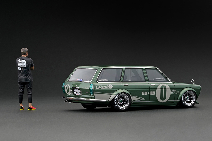 IG3148 1/18 Datsun Bluebird (510) Wagon Green Metallic With Mr
