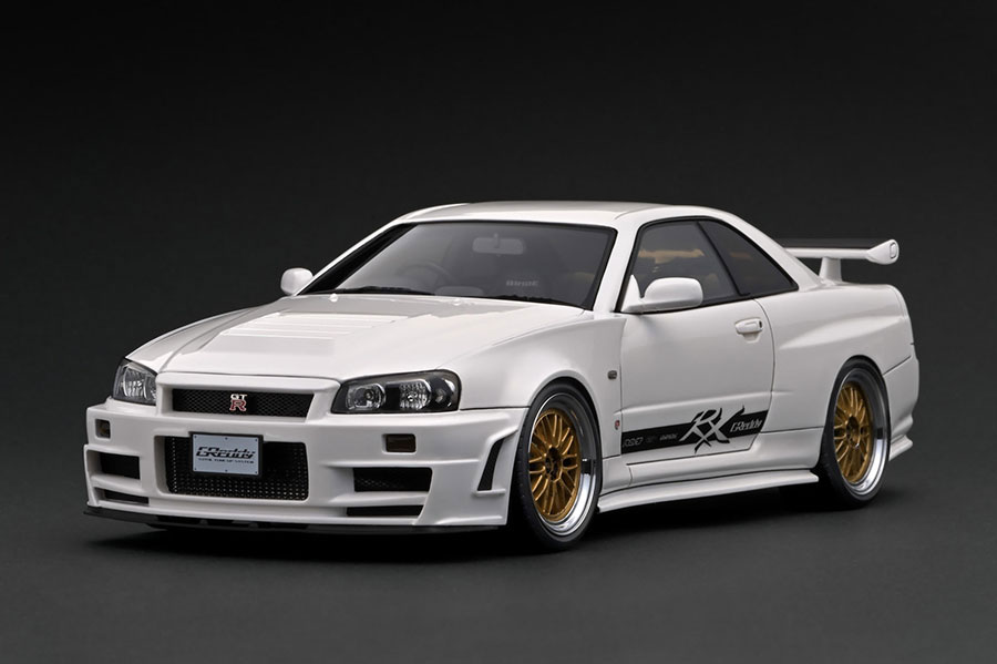 IG3227 1/18 Nissan Skyline GT-R (BNR34) White | LINE UP | [公式