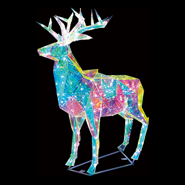 シャイニーホログラムトナカイ スモール｜ILLUMINATION STYLE WEB