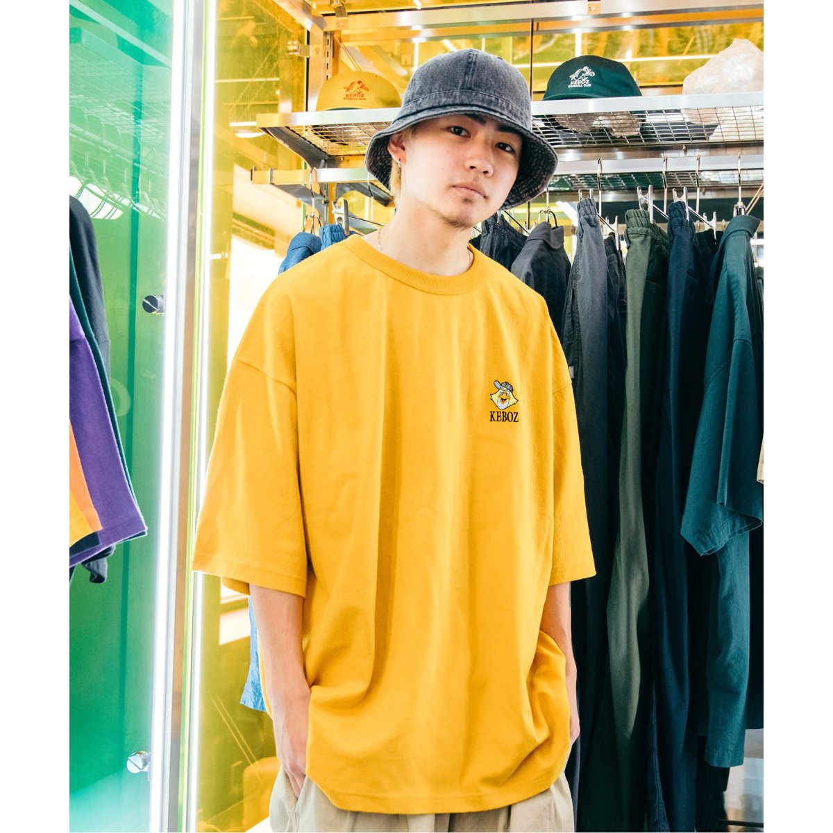 KEBOZ/ケボズ】福岡ソフトバンクホークス “ハリー” 刺繍 Tシャツ