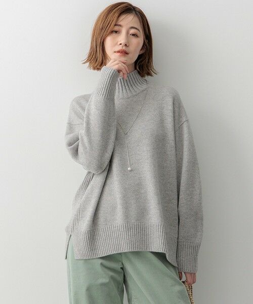 洗える】カシミヤブレンド ハイネック ニット （ニット・セーター