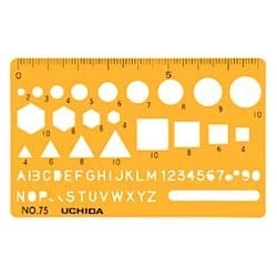 ヨドバシ.com - ウチダ製図器 UCHIDA テンプレート カードサイズ定規
