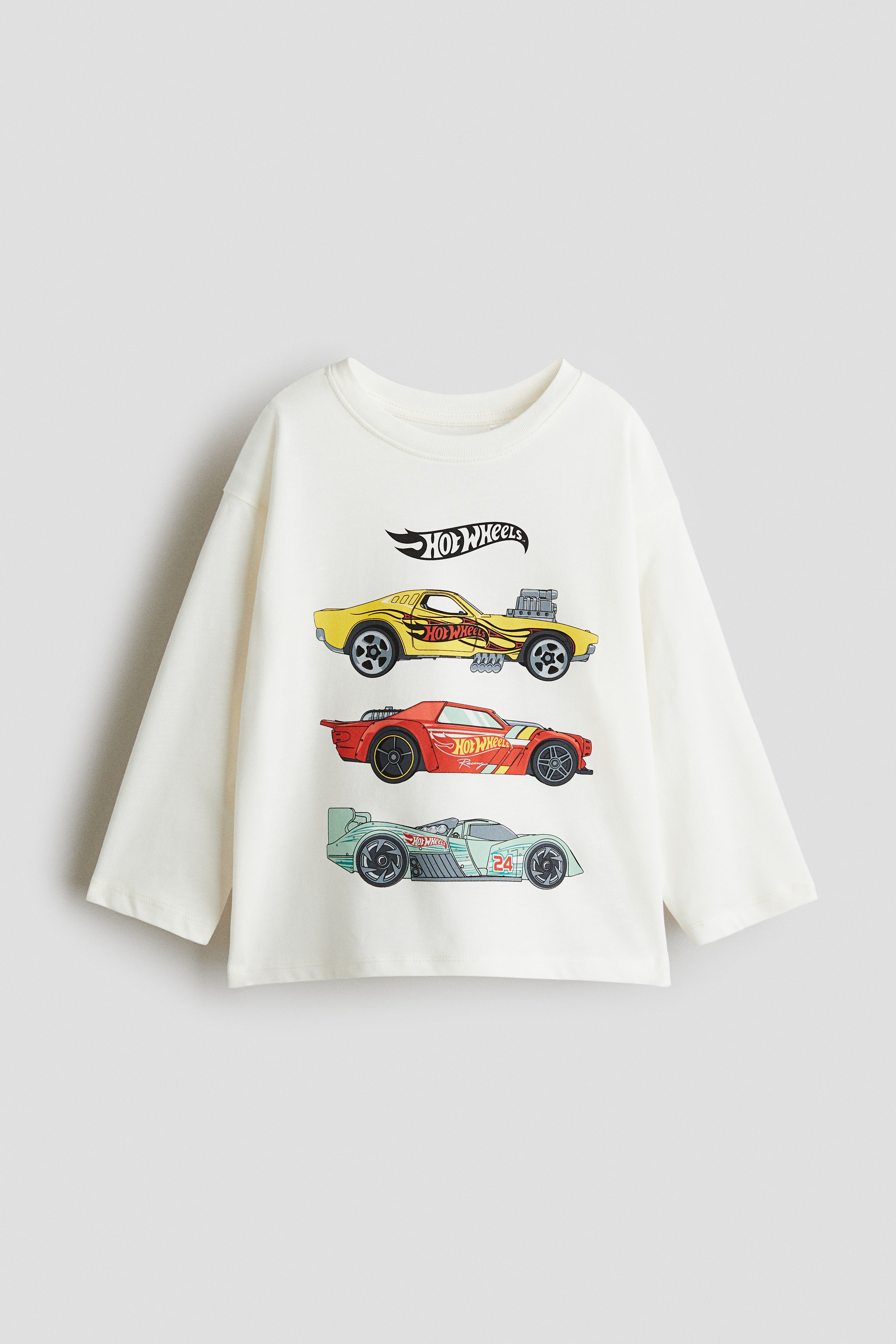 長袖Tシャツ - ホワイト／ホットウィール - Kids | H&M JP