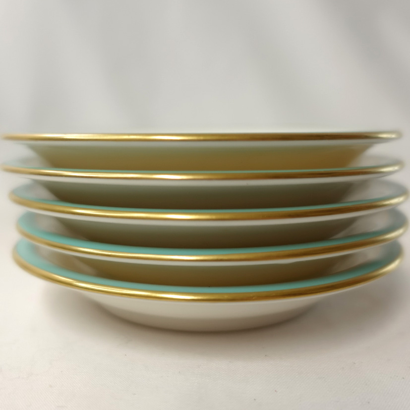 香蘭社 銘々皿 小皿 欄 緑金縁 5客 | WE21ジャパン