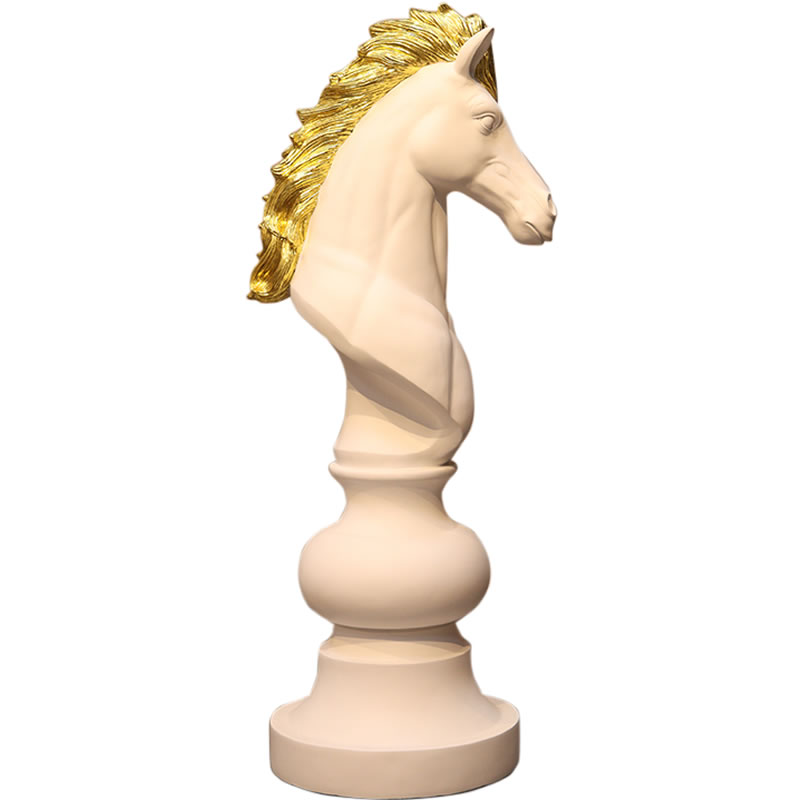 楽天市場】等身大のチェス駒 騎士 ホワイト Chess knight 高さ約1m30cm