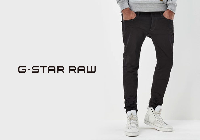 ジースター ロウ G-STAR RAW 3301 ブラックスリム ジーンズ/デニム