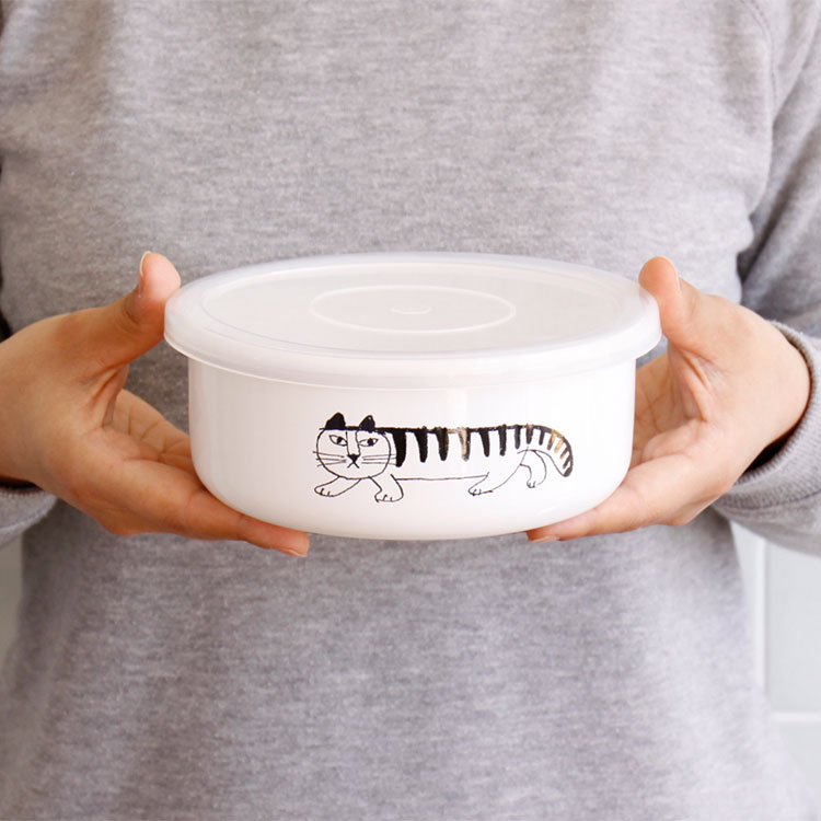 楽天市場】野田琺瑯 リサラーソン マイキー ラウンド 14cm【LisaLarson