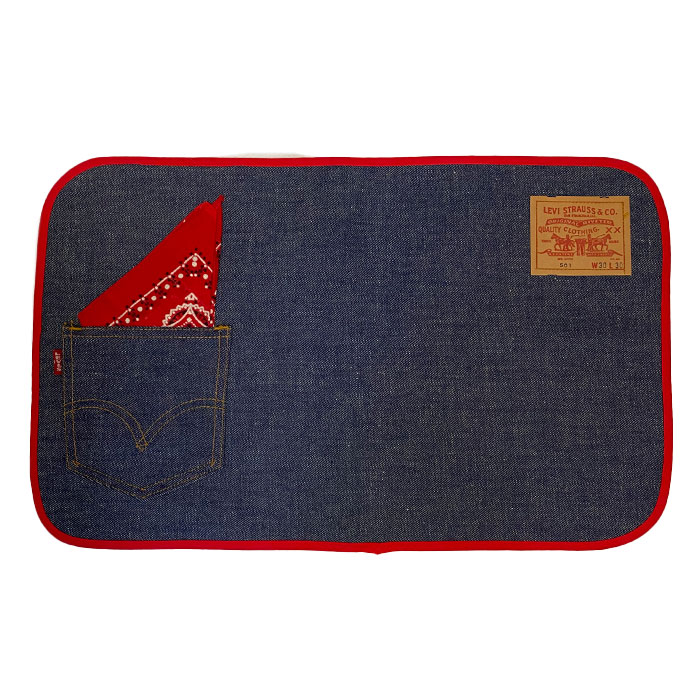 DEADSTOCK LEVI'S DENIM PLACE MAT BIG-E バンダナ付きデッドストック