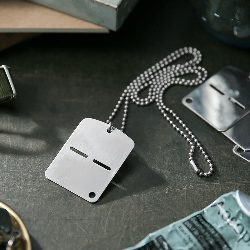 楽天市場】ネコポス対応！新品 米軍 IDタグ・ドッグタグ BLANK 2枚組