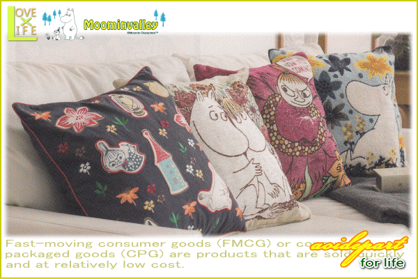 ヤマダモール | 【ムーミン】ムーミン クッションカバー【花畑の