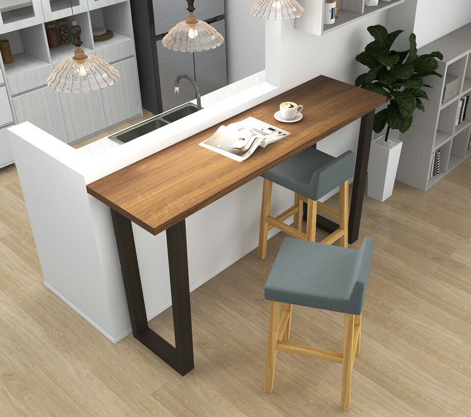 楽天市場】カウンターテーブル ハイテーブル 4人掛け スリム おしゃれ