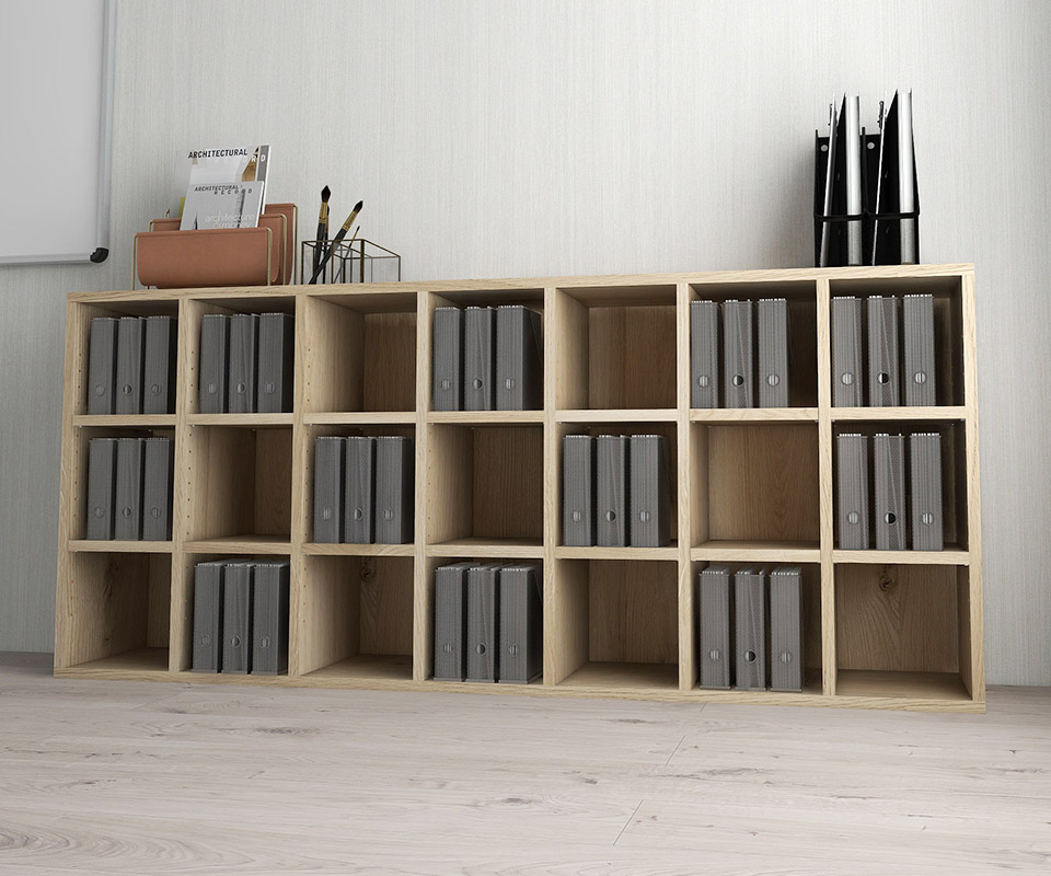 楽天市場】本棚 カラーボックス 奥行き30cm 7列 3段 完成品 漫画 小説