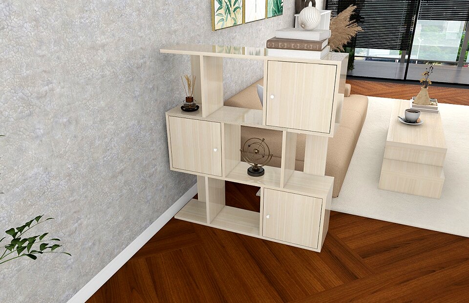 楽天市場】オープンラック 白 ディスプレイラック 扉付き s字 3段