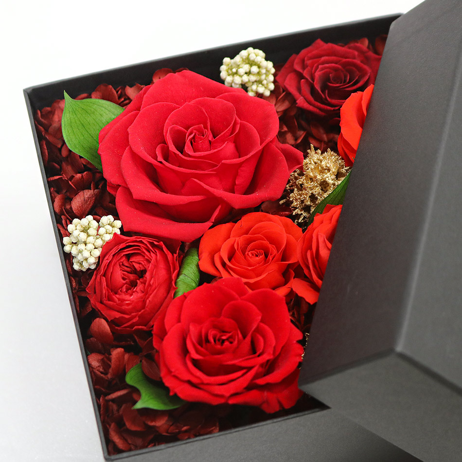 楽天市場】プリザーブドフラワー ギフト ケース入り ボックス 誕生日