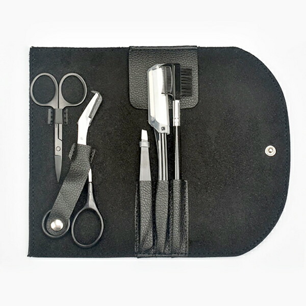 楽天市場】眉毛ケア プロセット 6点セット ケース入 眉毛カット ハサミ