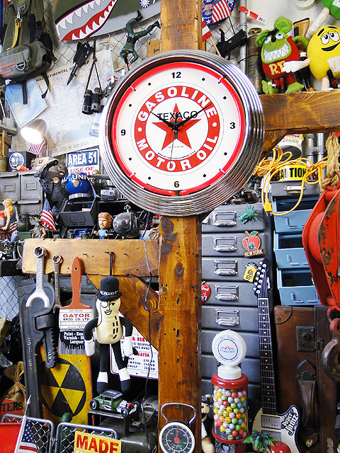 楽天市場】ガレージネオンクロック （テキサコ） アメリカン雑貨