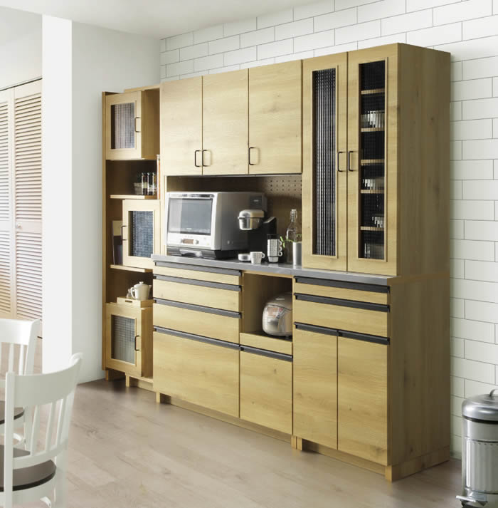 楽天市場】【送料無料】LEVENT ルヴァン 幅140cm キッチンボード