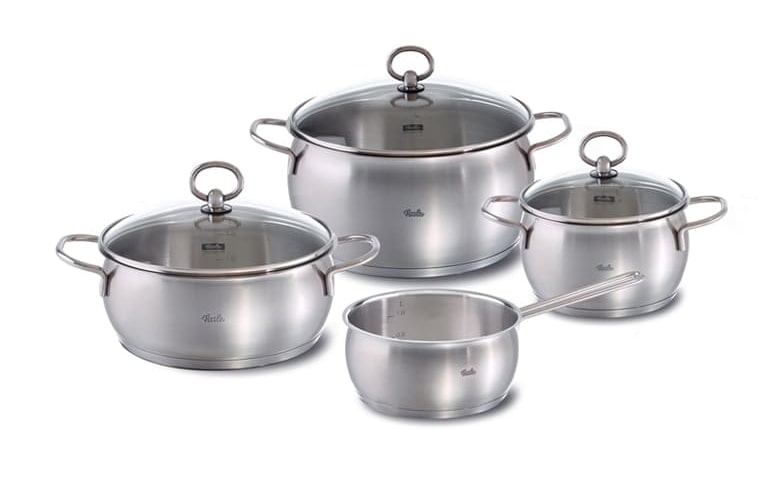 Fissler ガラス蓋付きステンレス鍋 （IH非対応） Fissler（フィスラー） 公式 スナッキーセット ガラスフタ付き IH対応