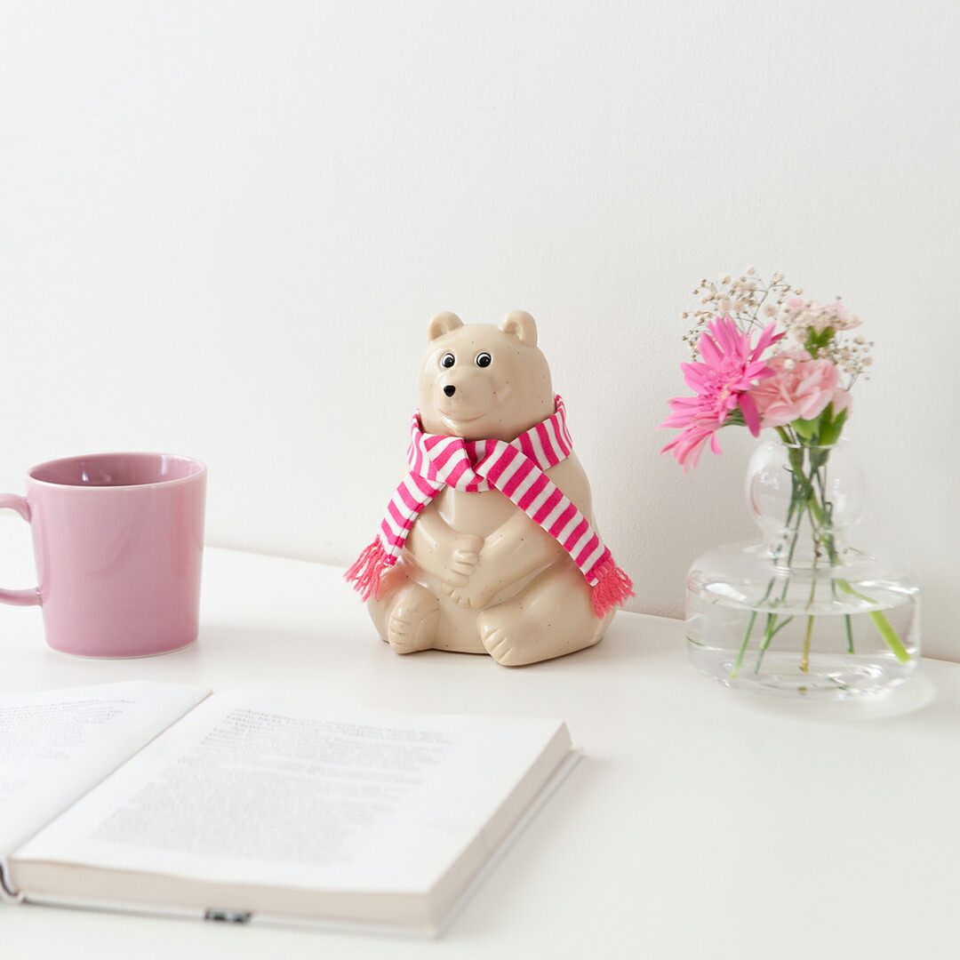 シロクマ貯金箱（プラステップ／PLASTEP） フリーデザイン ｜ 北欧