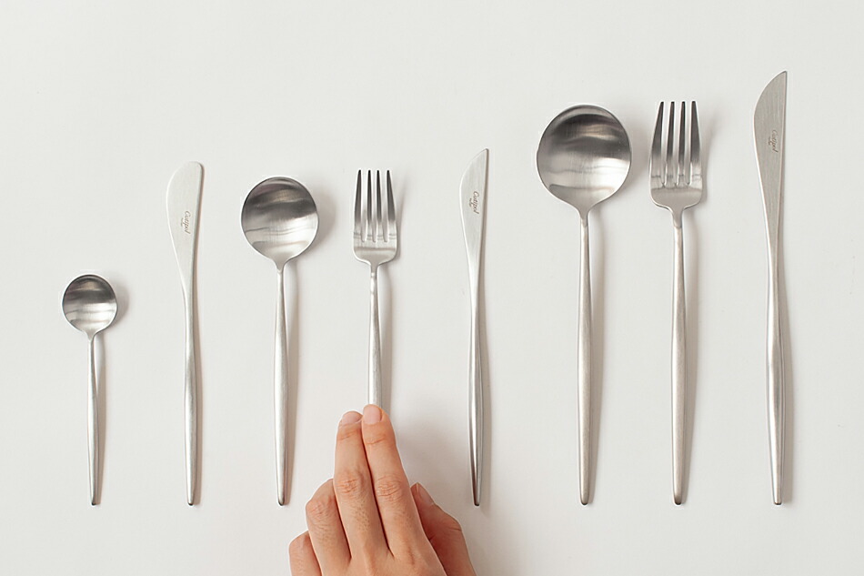 ムーン／MOON マットシルバー カトラリー（クチポール／Cutipol
