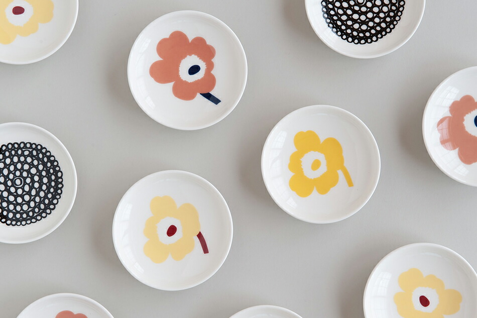 ラウンドプレート 8.5cm（マリメッコ／marimekko） フリーデザイン