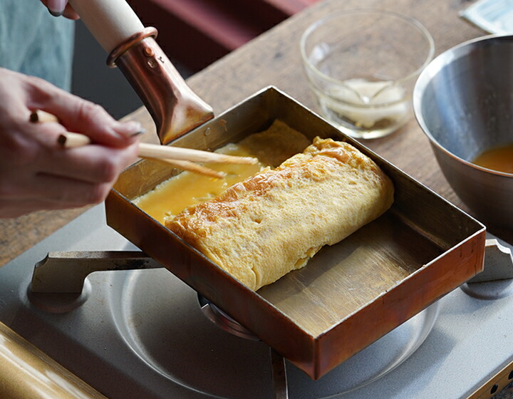 楽天市場】中村銅器製作所 銅玉子焼鍋 10長 板厚1.2mm 銅製 フライパン