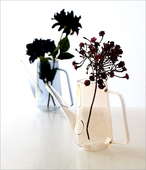 楽天市場】花瓶 フラワーベース 水差し おしゃれ 花器 クリアガラス