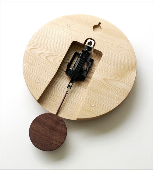 楽天市場】掛け時計 振り子 木製 天然木 無垢材 日本製 手作り 壁掛け