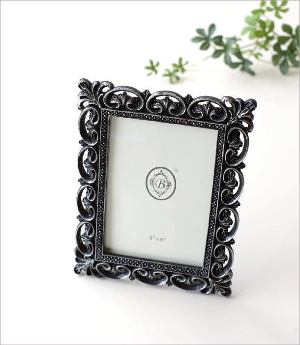 楽天市場】フォトフレーム 写真立て ブラック 黒 アンティーク