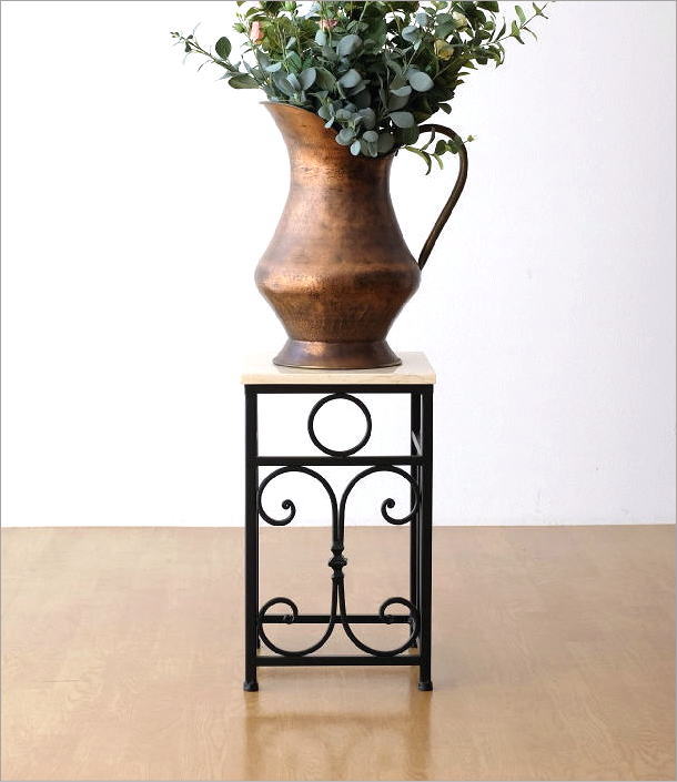 楽天市場】花台 コンソールテーブル おしゃれ 大理石 モダン 低め