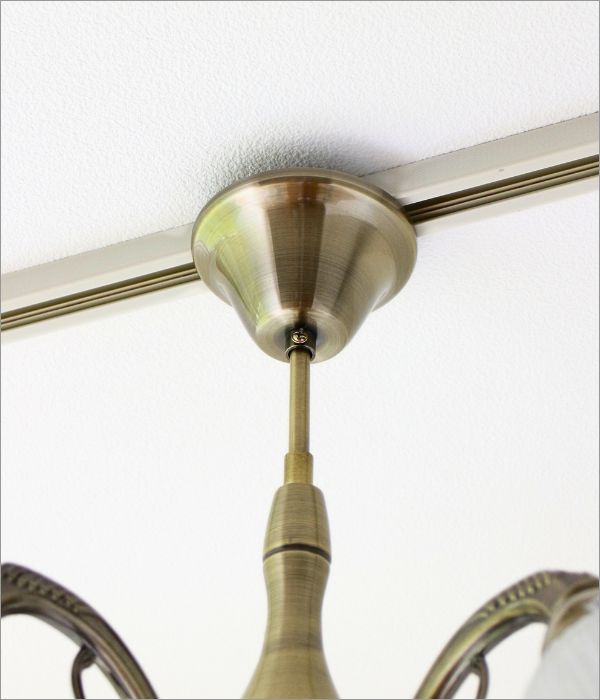 楽天市場】シャンデリア アイアン ガラス おしゃれ 5灯 アンティーク風