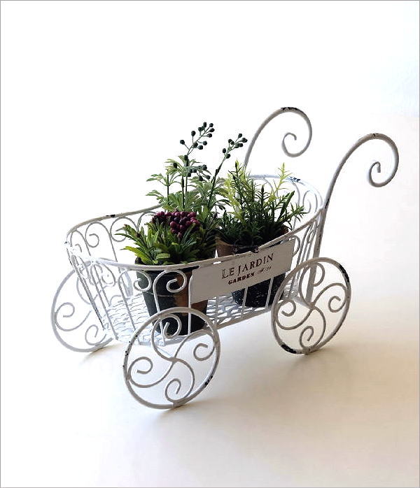 ガーデニングオブジェ インテリア 35型 緑色 鋳鉄製 アンティーク